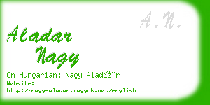 aladar nagy business card